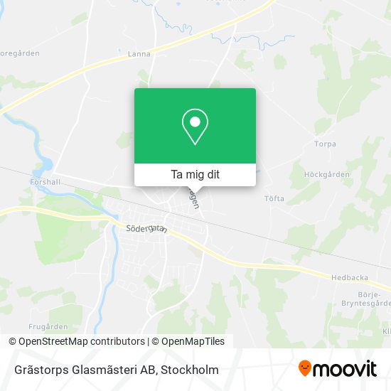 Grãstorps Glasmãsteri AB karta