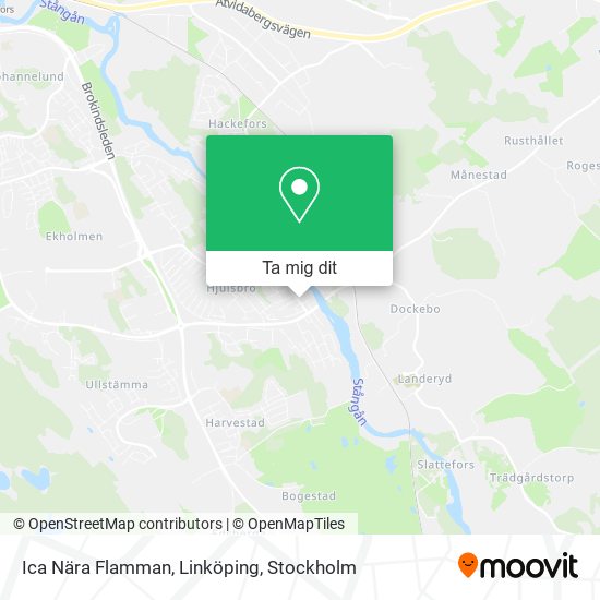 Ica Nära Flamman, Linköping karta
