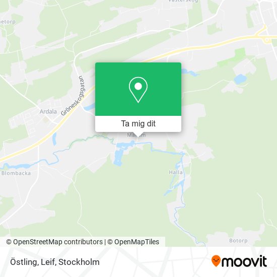 Östling, Leif karta