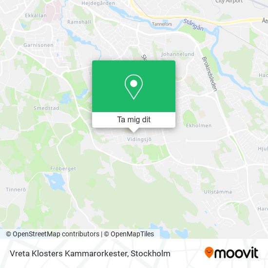 Vreta Klosters Kammarorkester karta