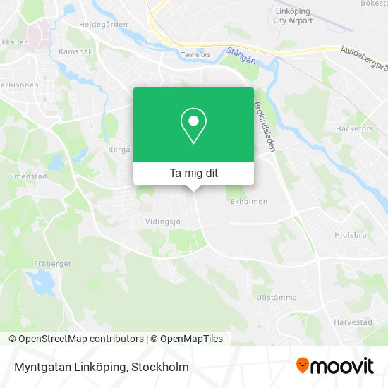 Myntgatan Linköping karta