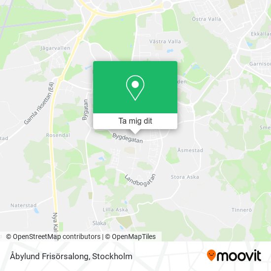 Åbylund Frisörsalong karta