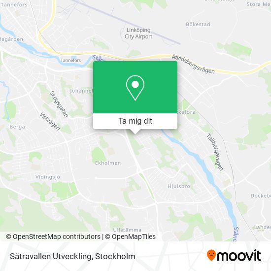 Sätravallen Utveckling karta