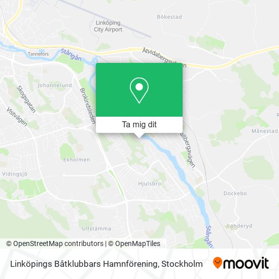 Linköpings Båtklubbars Hamnförening karta