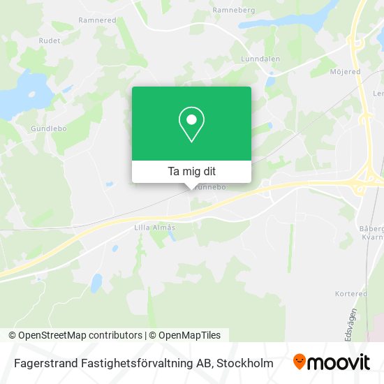 Fagerstrand Fastighetsförvaltning AB karta