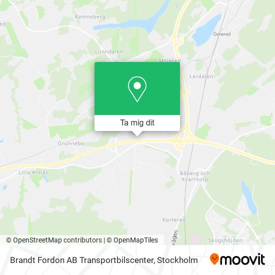 Brandt Fordon AB Transportbilscenter karta