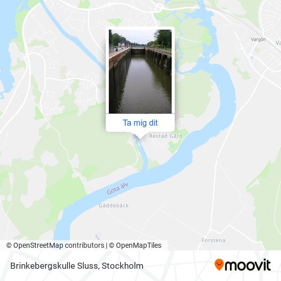 Brinkebergskulle Sluss karta