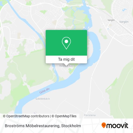 Broströms Möbelrestaurering karta