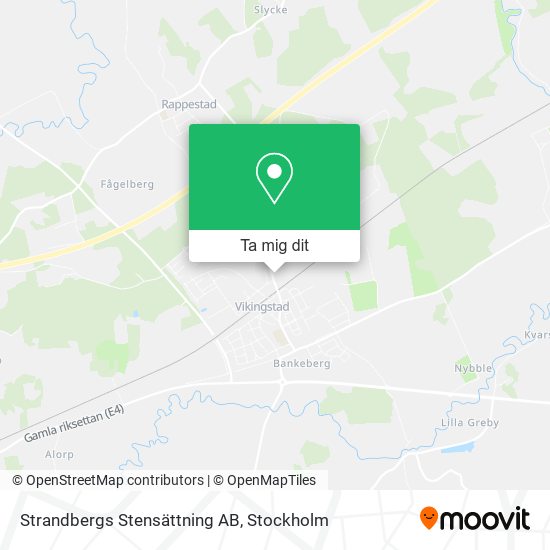 Strandbergs Stensättning AB karta