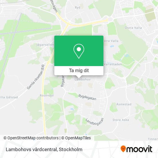 Lambohovs vårdcentral karta