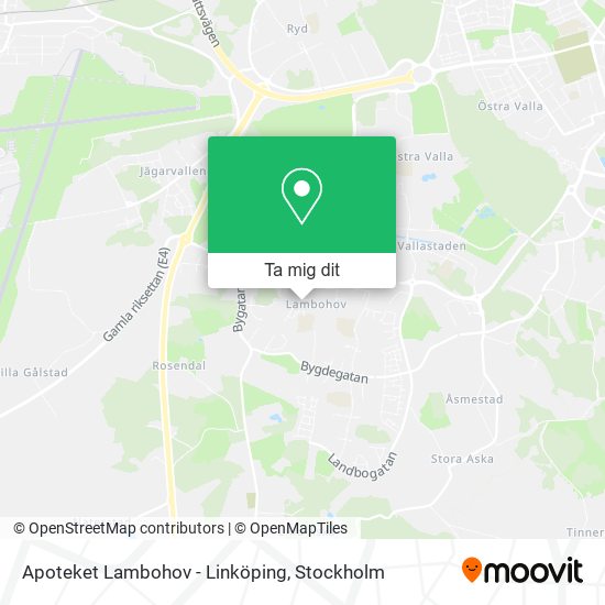 Apoteket Lambohov - Linköping karta