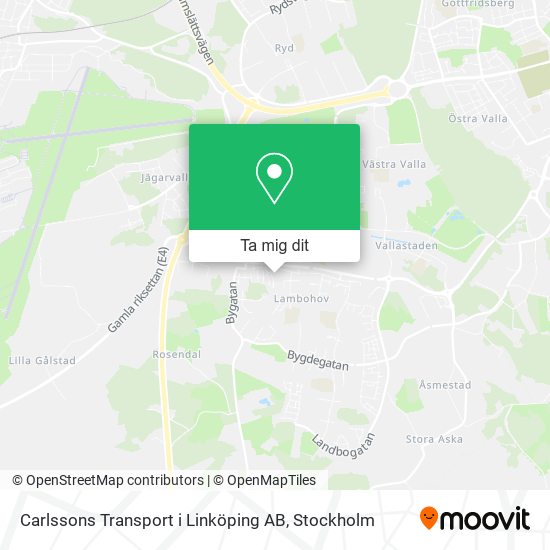 Carlssons Transport i Linköping AB karta