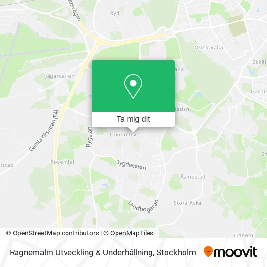 Ragnemalm Utveckling & Underhållning karta