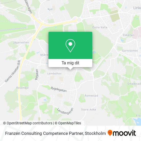 Franzén Consulting Competence Partner karta