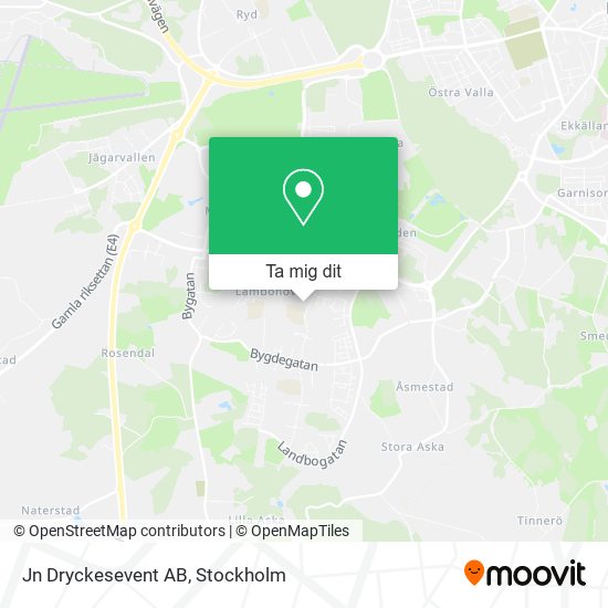 Jn Dryckesevent AB karta
