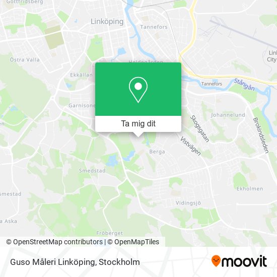 Guso Måleri Linköping karta