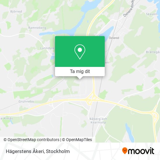 Hägerstens Åkeri karta