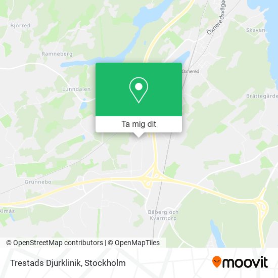 Trestads Djurklinik karta