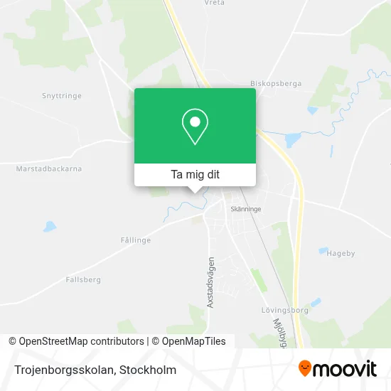 Trojenborgsskolan karta