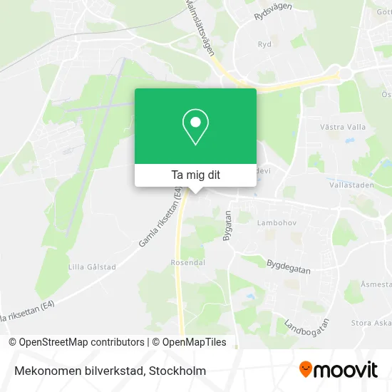 Mekonomen bilverkstad karta