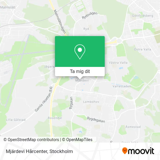 Mjärdevi Hårcenter karta