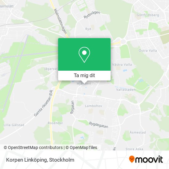 Korpen Linköping karta