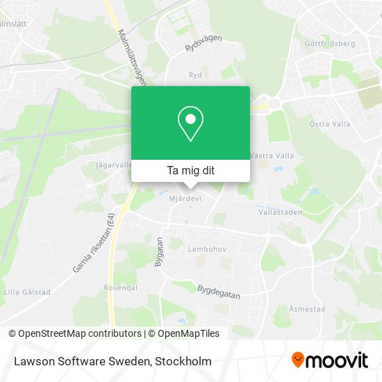 Lawson Software Sweden karta
