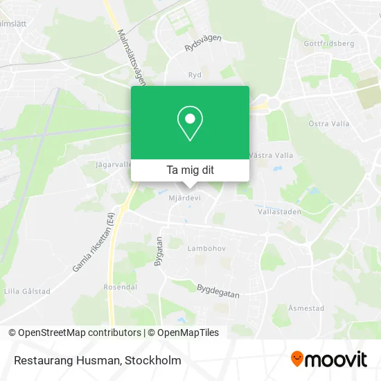 Restaurang Husman karta