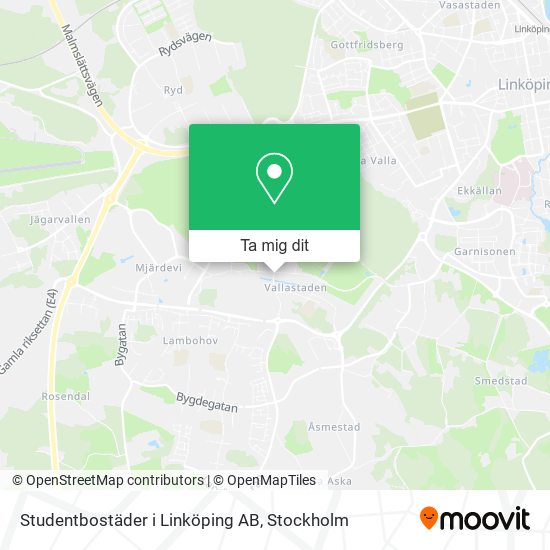 Studentbostäder i Linköping AB karta