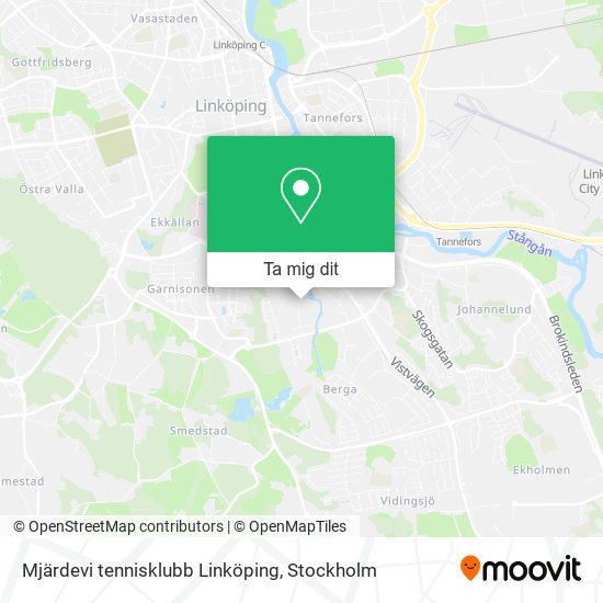 Mjärdevi tennisklubb Linköping karta