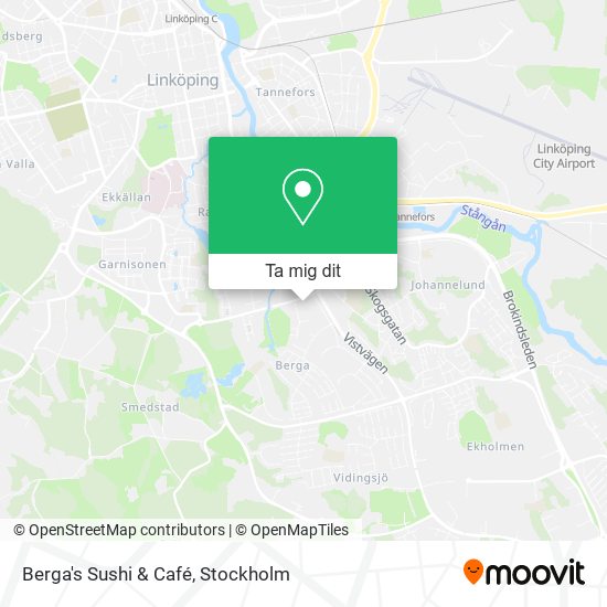 Berga's Sushi & Café karta