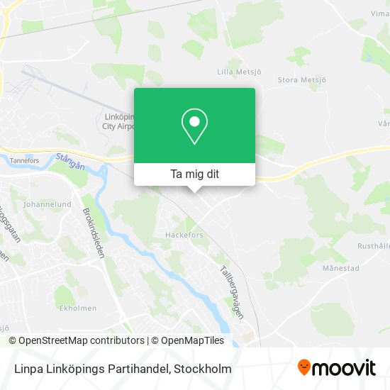 Linpa Linköpings Partihandel karta