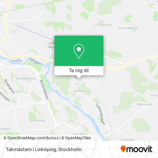 Takmästarn i Linköping karta