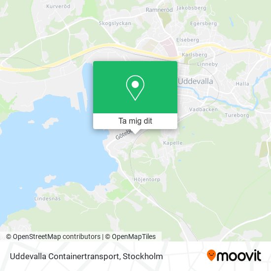 Uddevalla Containertransport karta