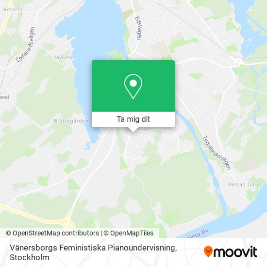 Vänersborgs Feministiska Pianoundervisning karta