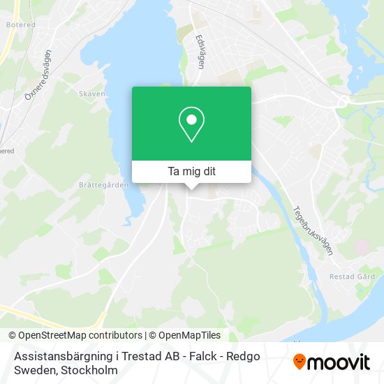 Assistansbärgning i Trestad AB - Falck - Redgo Sweden karta