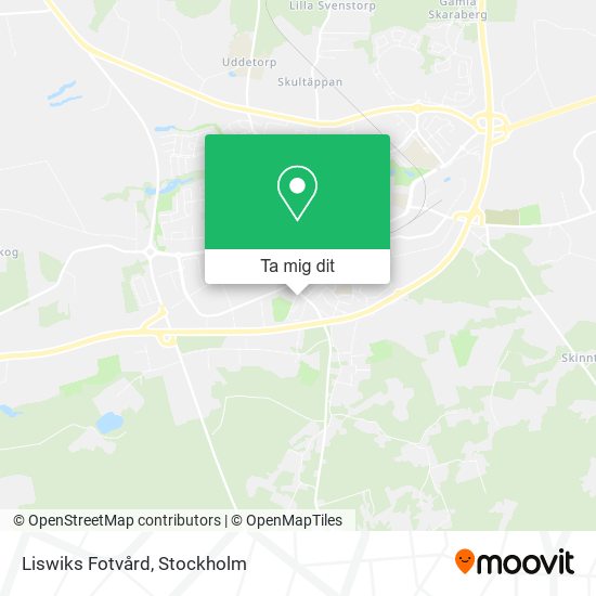 Liswiks Fotvård karta
