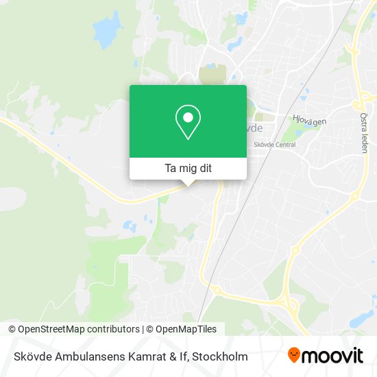 Skövde Ambulansens Kamrat & If karta