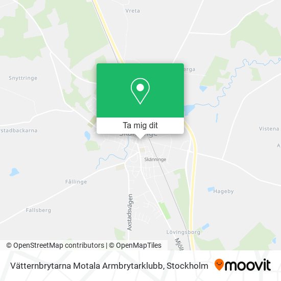 Vätternbrytarna Motala Armbrytarklubb karta