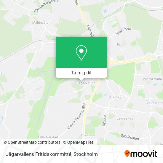 Jägarvallens Fritidskommitté karta