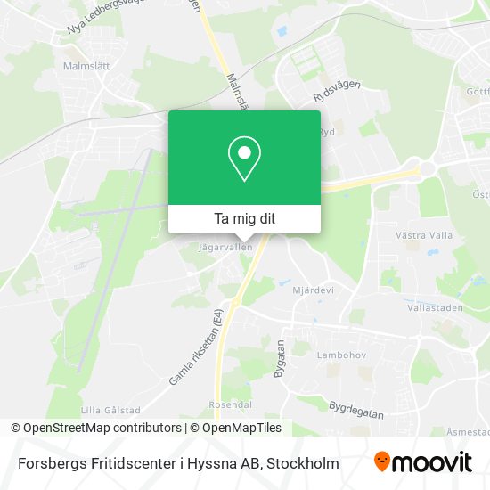 Forsbergs Fritidscenter i Hyssna AB karta