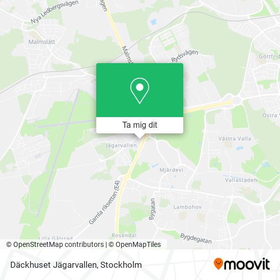 Däckhuset Jägarvallen karta