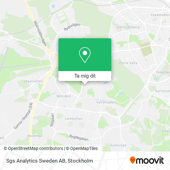 Sgs Analytics Sweden AB karta