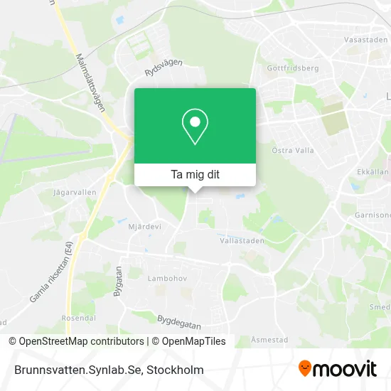 Brunnsvatten.Synlab.Se karta
