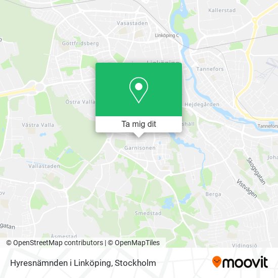 Hyresnämnden i Linköping karta