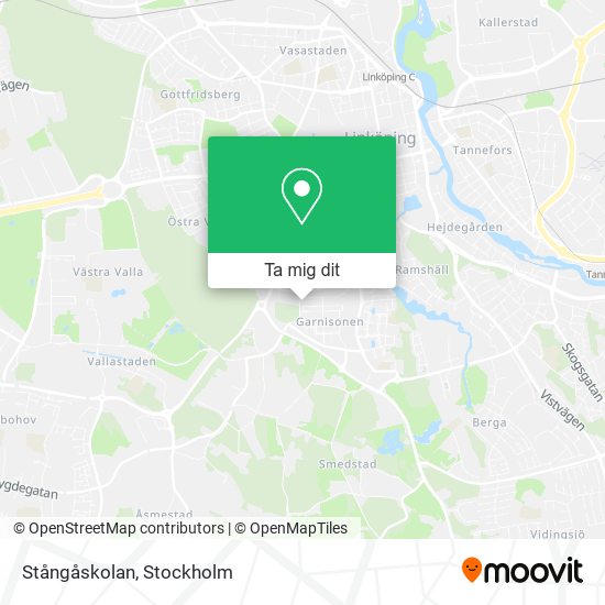 Stångåskolan karta