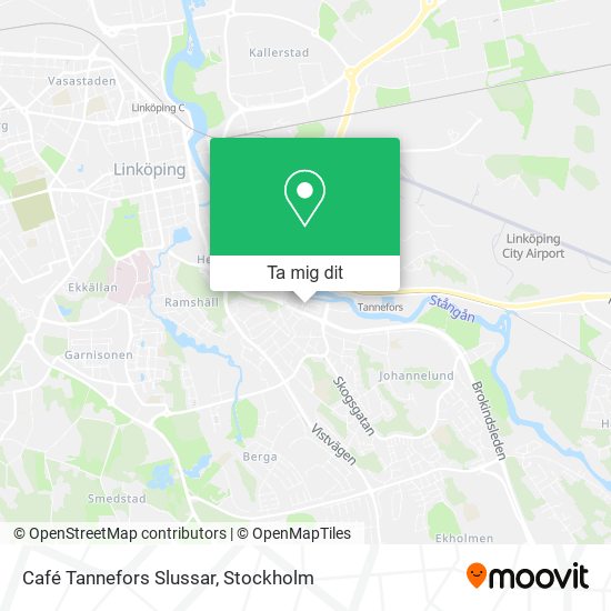 Café Tannefors Slussar karta