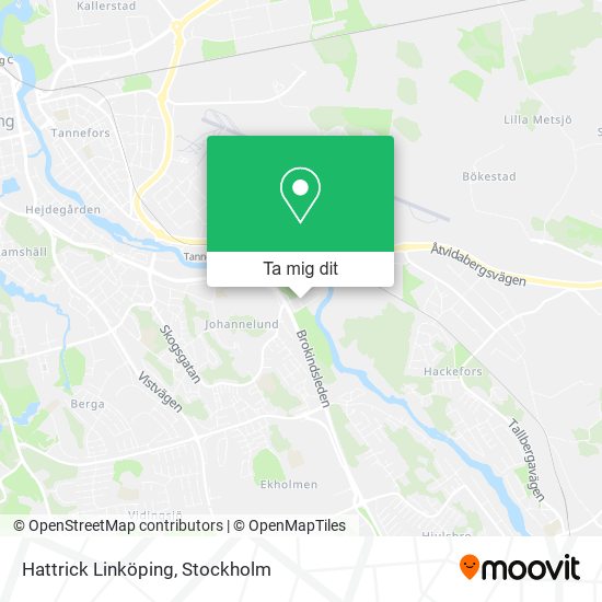 Hattrick Linköping karta