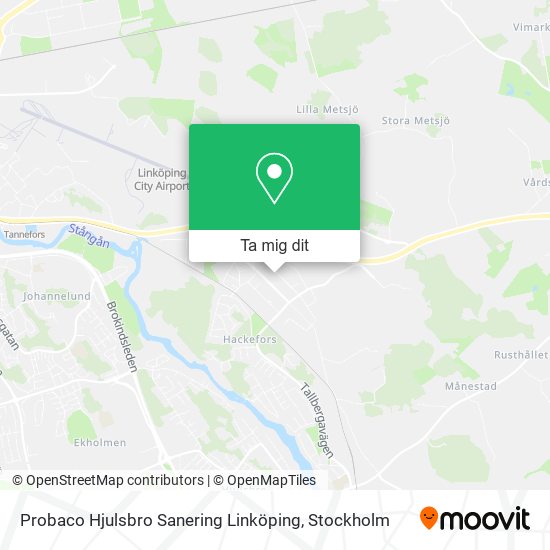Probaco Hjulsbro Sanering Linköping karta