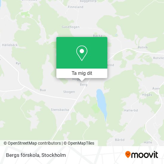 Bergs förskola karta